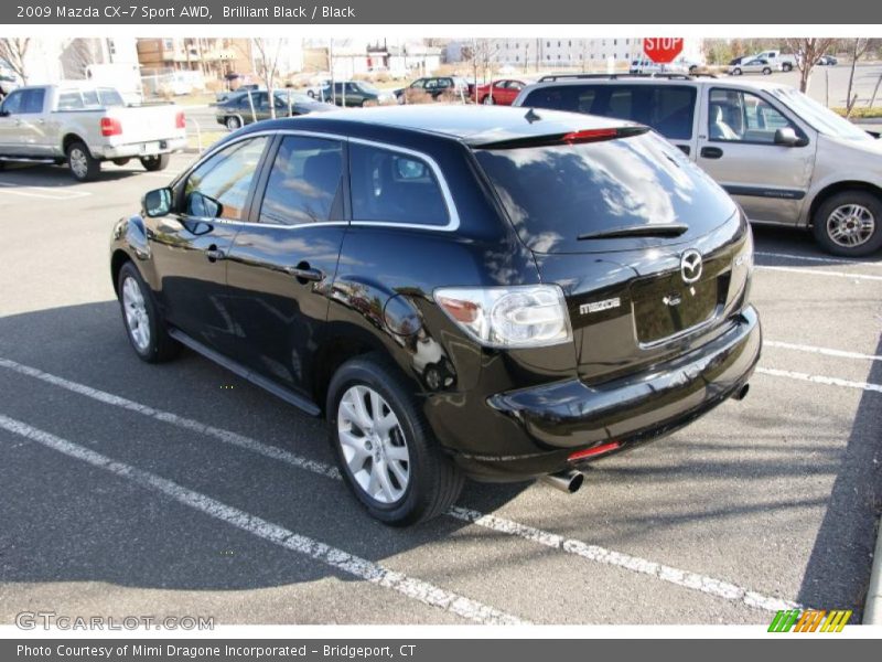 Brilliant Black / Black 2009 Mazda CX-7 Sport AWD