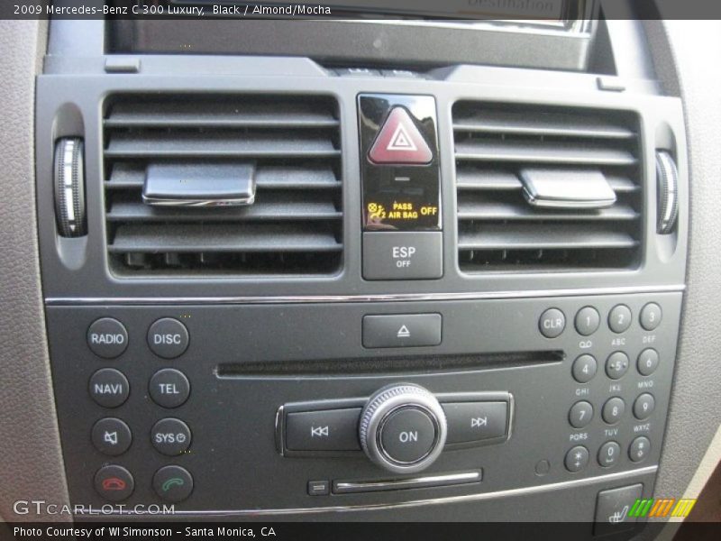 Black / Almond/Mocha 2009 Mercedes-Benz C 300 Luxury