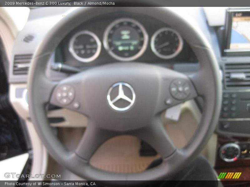 Black / Almond/Mocha 2009 Mercedes-Benz C 300 Luxury