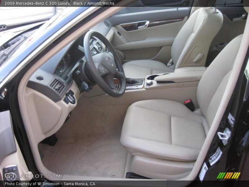 Black / Almond/Mocha 2009 Mercedes-Benz C 300 Luxury