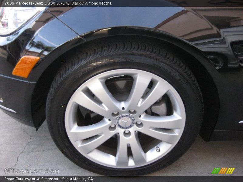 Black / Almond/Mocha 2009 Mercedes-Benz C 300 Luxury