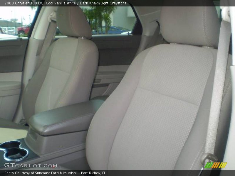Cool Vanilla White / Dark Khaki/Light Graystone 2008 Chrysler 300 LX