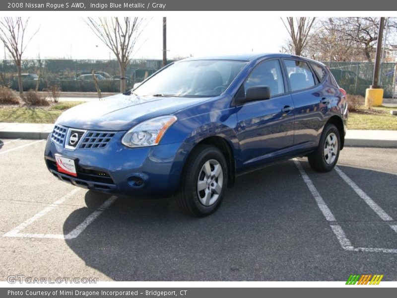 Indigo Blue Metallic / Gray 2008 Nissan Rogue S AWD