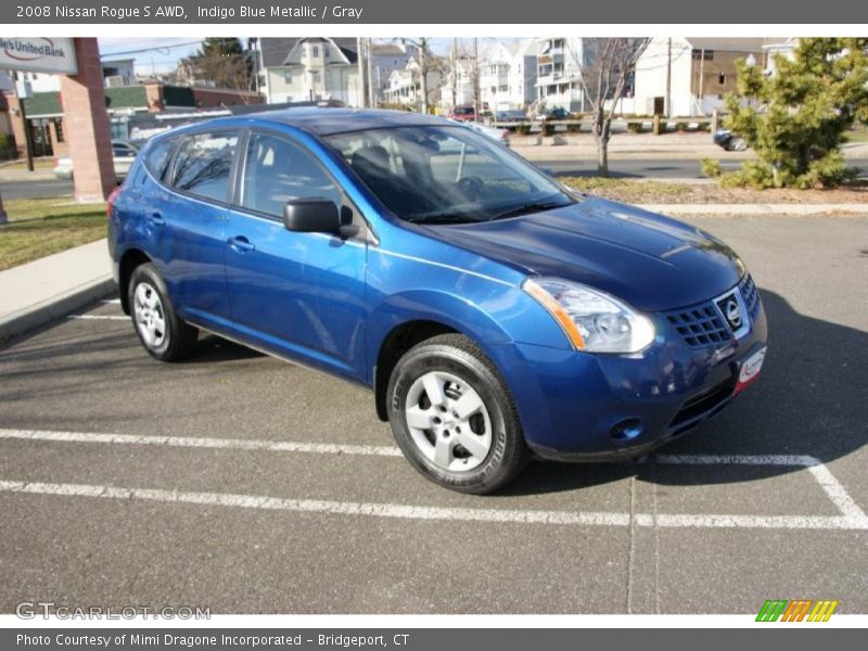 Indigo Blue Metallic / Gray 2008 Nissan Rogue S AWD