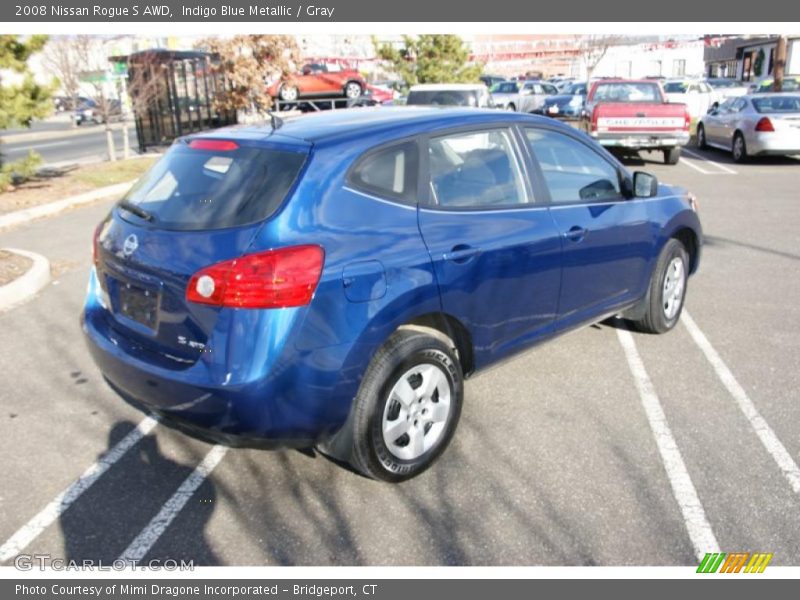Indigo Blue Metallic / Gray 2008 Nissan Rogue S AWD