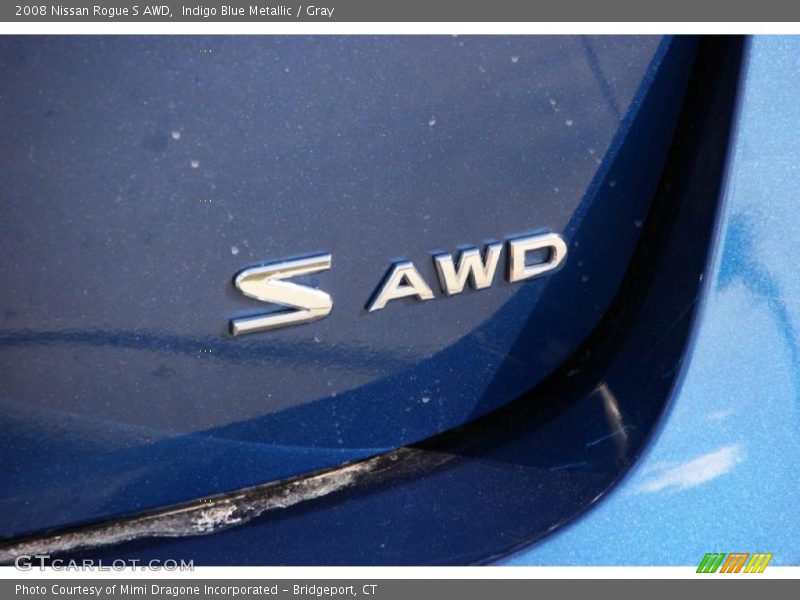 Indigo Blue Metallic / Gray 2008 Nissan Rogue S AWD