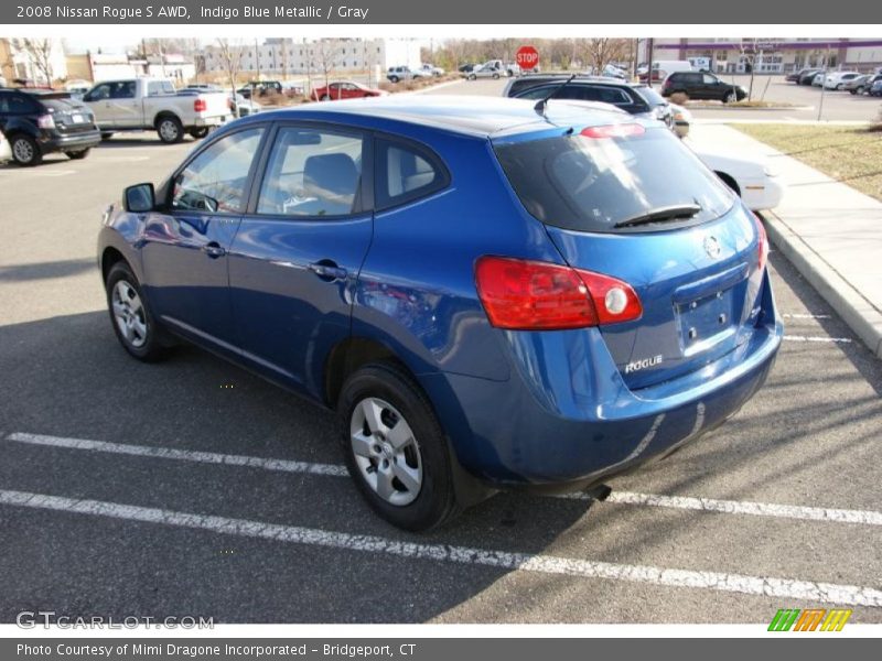 Indigo Blue Metallic / Gray 2008 Nissan Rogue S AWD