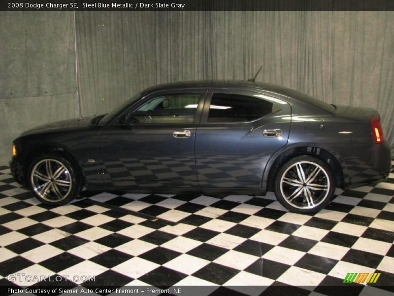 Steel Blue Metallic / Dark Slate Gray 2008 Dodge Charger SE