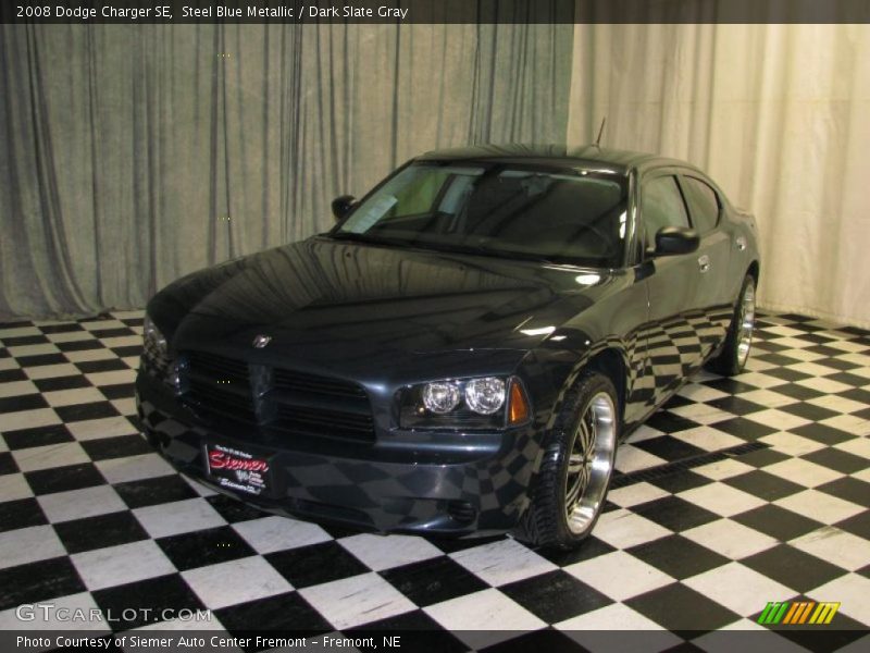 Steel Blue Metallic / Dark Slate Gray 2008 Dodge Charger SE