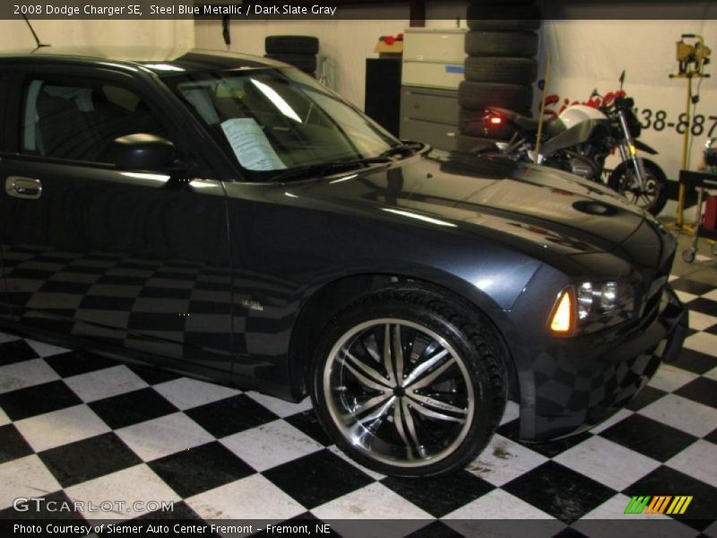Steel Blue Metallic / Dark Slate Gray 2008 Dodge Charger SE