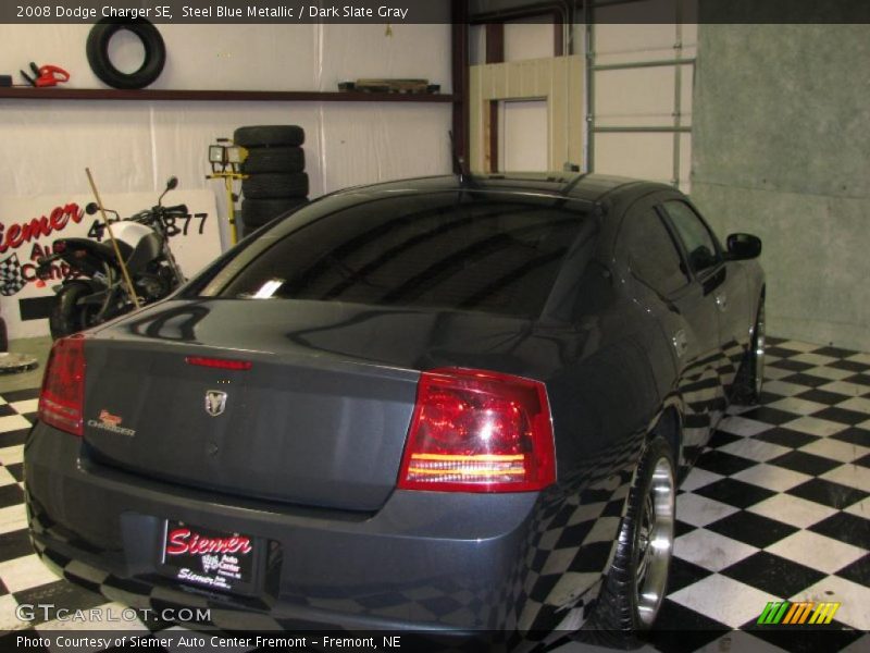 Steel Blue Metallic / Dark Slate Gray 2008 Dodge Charger SE