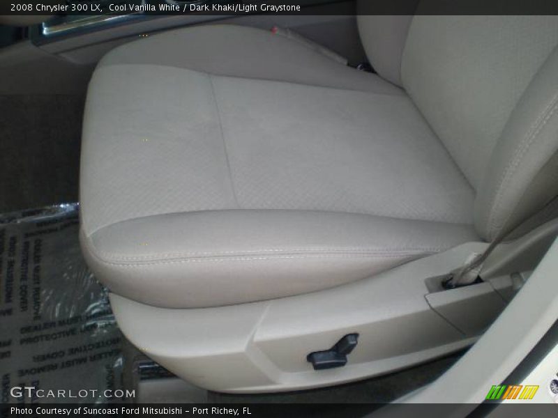 Cool Vanilla White / Dark Khaki/Light Graystone 2008 Chrysler 300 LX