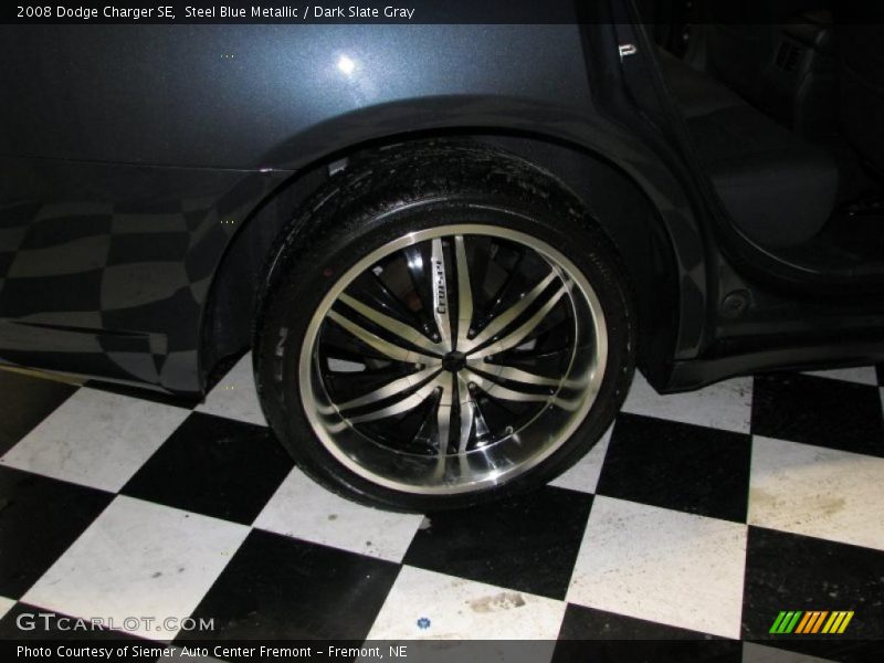 Steel Blue Metallic / Dark Slate Gray 2008 Dodge Charger SE