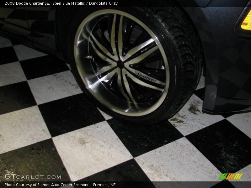 Steel Blue Metallic / Dark Slate Gray 2008 Dodge Charger SE