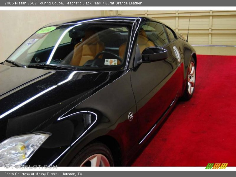 Magnetic Black Pearl / Burnt Orange Leather 2006 Nissan 350Z Touring Coupe