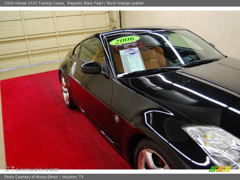 Magnetic Black Pearl / Burnt Orange Leather 2006 Nissan 350Z Touring Coupe