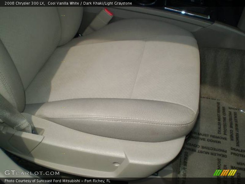 Cool Vanilla White / Dark Khaki/Light Graystone 2008 Chrysler 300 LX