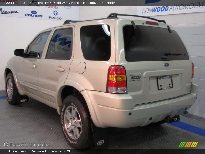 Gold Ash Metallic / Medium/Dark Pebble 2004 Ford Escape Limited 4WD