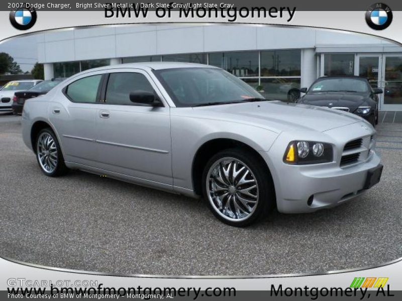 Bright Silver Metallic / Dark Slate Gray/Light Slate Gray 2007 Dodge Charger