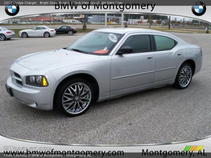 Bright Silver Metallic / Dark Slate Gray/Light Slate Gray 2007 Dodge Charger