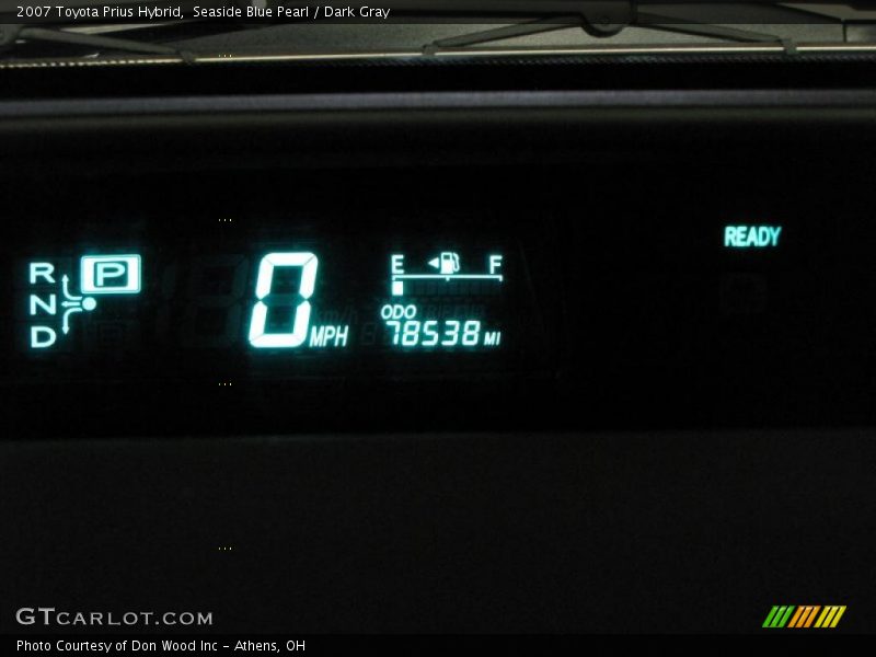 Seaside Blue Pearl / Dark Gray 2007 Toyota Prius Hybrid