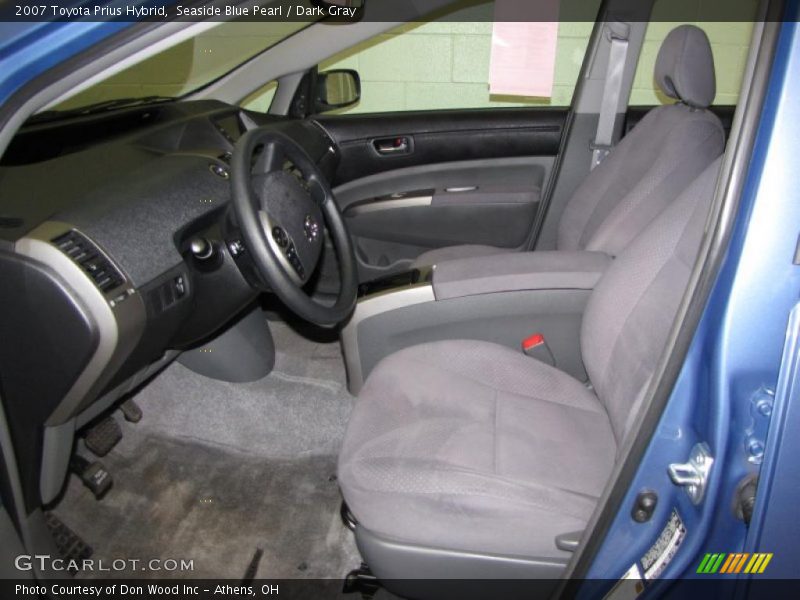 Seaside Blue Pearl / Dark Gray 2007 Toyota Prius Hybrid