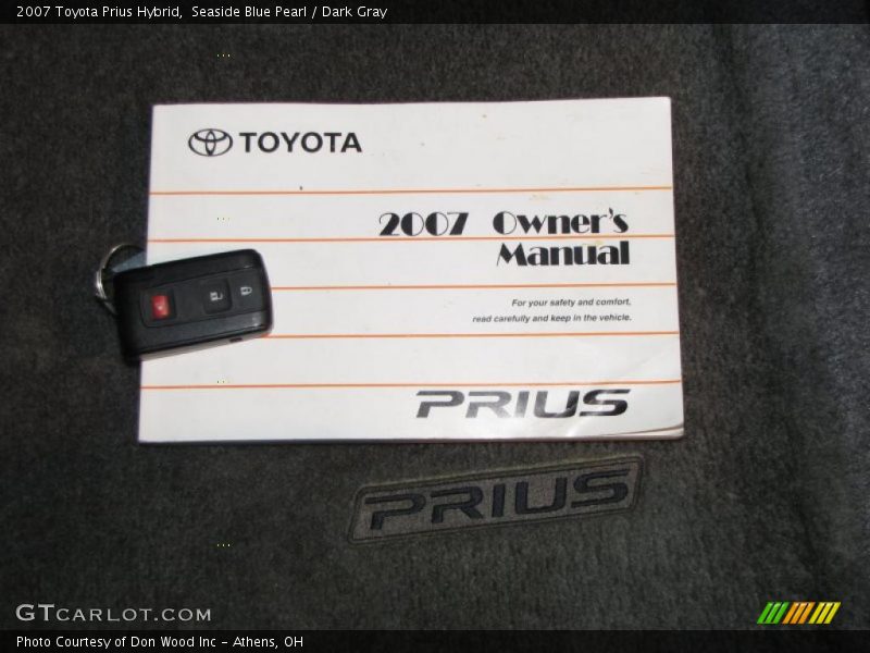 Seaside Blue Pearl / Dark Gray 2007 Toyota Prius Hybrid