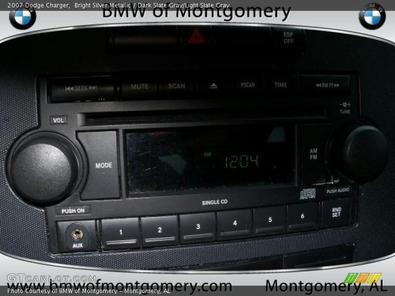 Bright Silver Metallic / Dark Slate Gray/Light Slate Gray 2007 Dodge Charger