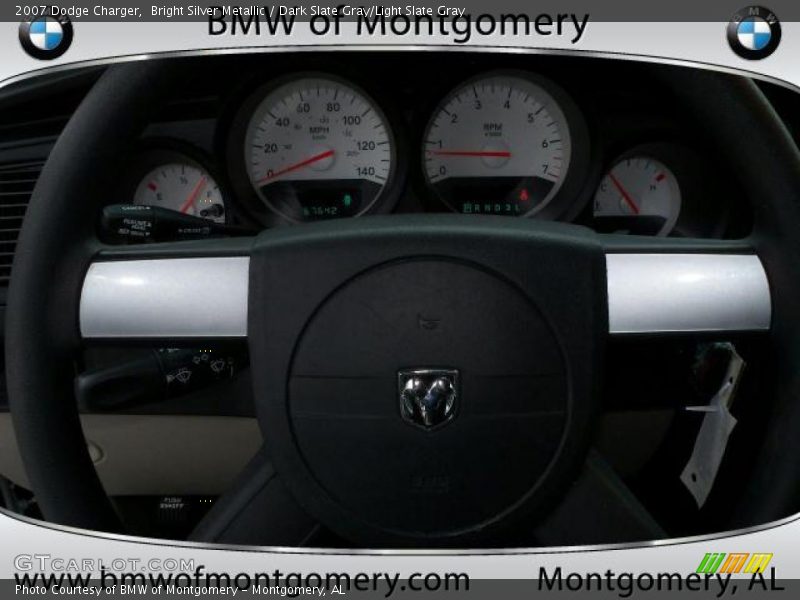 Bright Silver Metallic / Dark Slate Gray/Light Slate Gray 2007 Dodge Charger