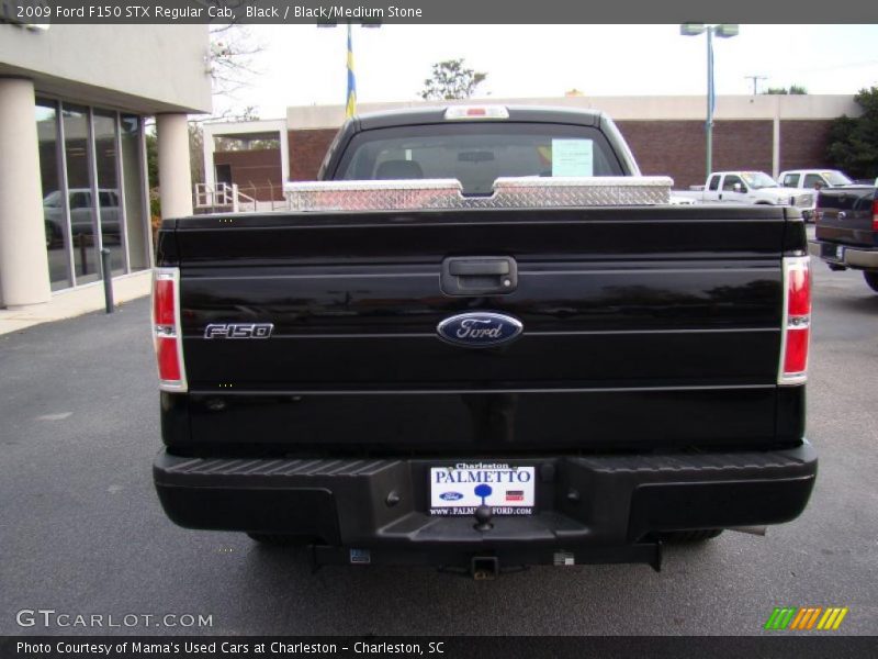 Black / Black/Medium Stone 2009 Ford F150 STX Regular Cab