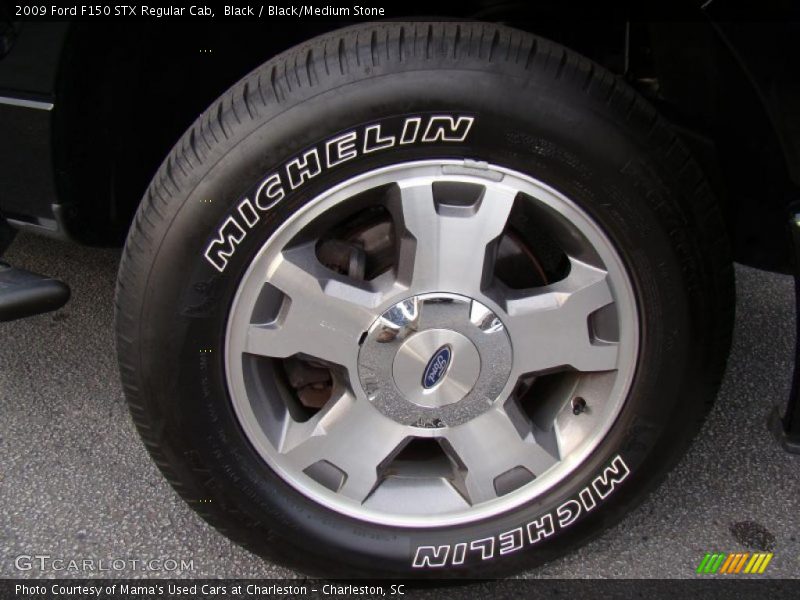 Black / Black/Medium Stone 2009 Ford F150 STX Regular Cab