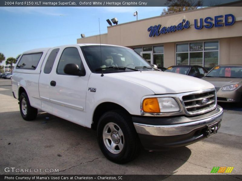 Oxford White / Heritage Graphite Grey 2004 Ford F150 XLT Heritage SuperCab