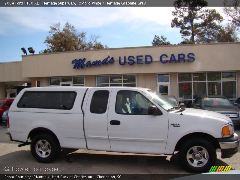 Oxford White / Heritage Graphite Grey 2004 Ford F150 XLT Heritage SuperCab