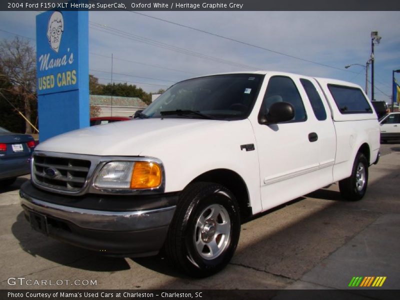 Oxford White / Heritage Graphite Grey 2004 Ford F150 XLT Heritage SuperCab
