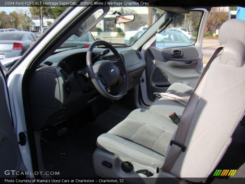 Oxford White / Heritage Graphite Grey 2004 Ford F150 XLT Heritage SuperCab