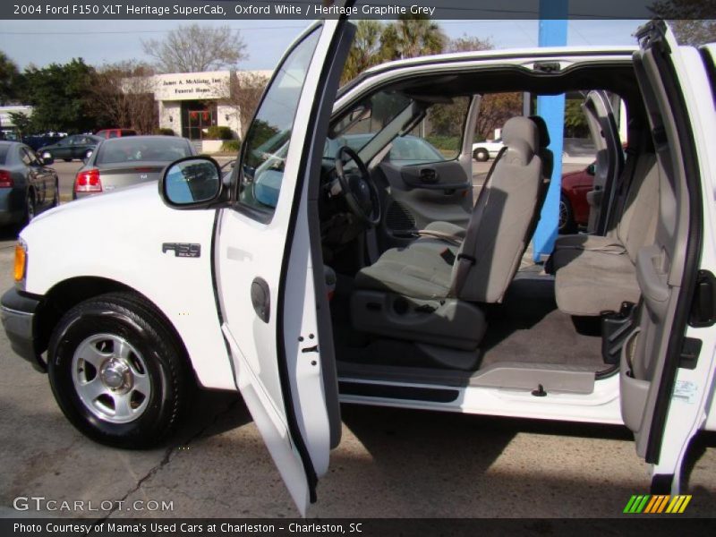 Oxford White / Heritage Graphite Grey 2004 Ford F150 XLT Heritage SuperCab