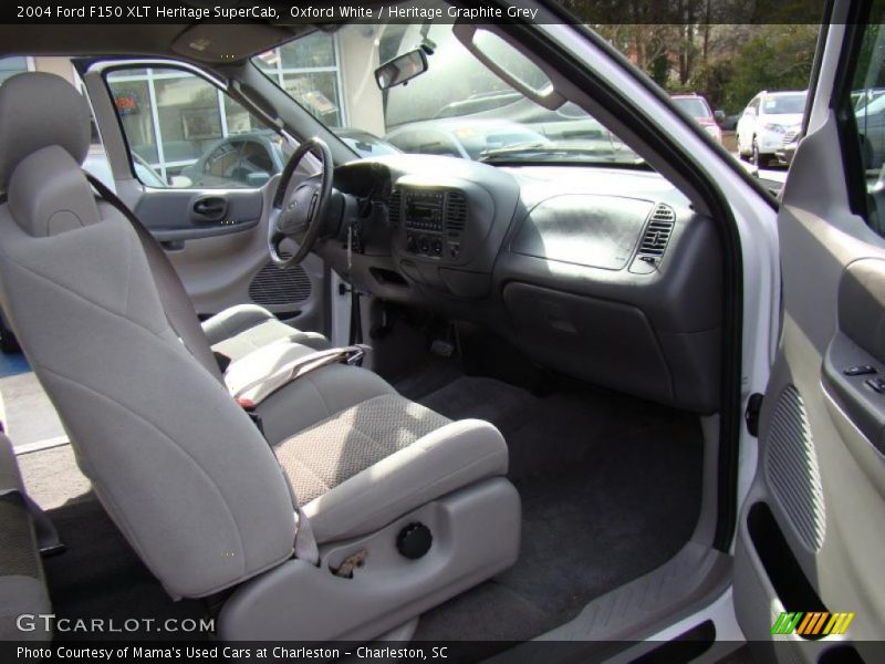 Oxford White / Heritage Graphite Grey 2004 Ford F150 XLT Heritage SuperCab