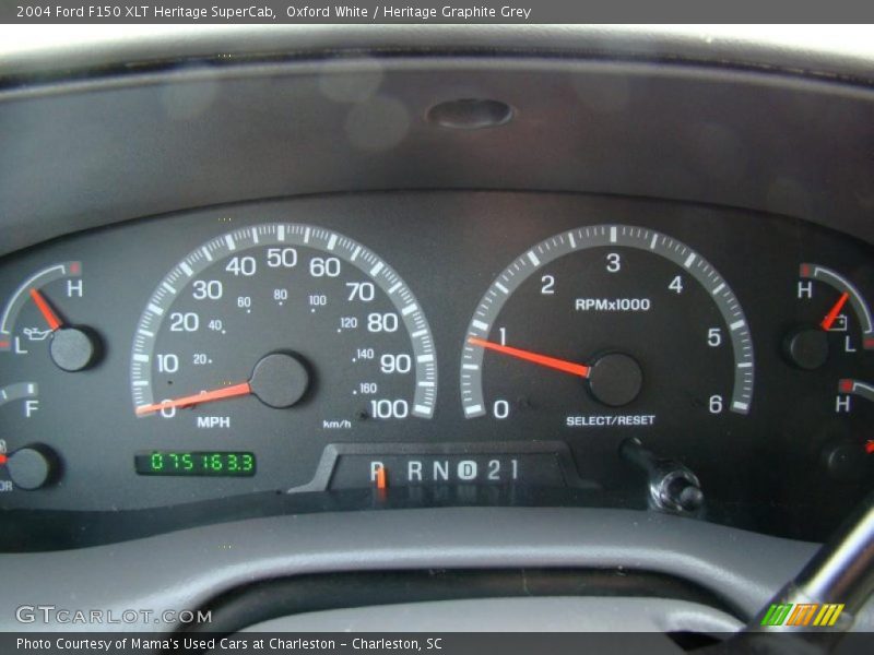 Oxford White / Heritage Graphite Grey 2004 Ford F150 XLT Heritage SuperCab