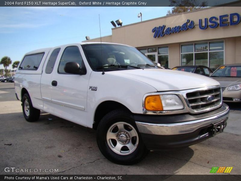 Oxford White / Heritage Graphite Grey 2004 Ford F150 XLT Heritage SuperCab