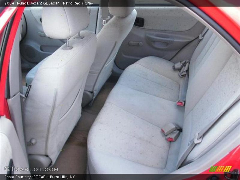 Retro Red / Gray 2004 Hyundai Accent GL Sedan