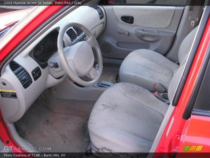 Gray Interior - 2004 Accent GL Sedan 