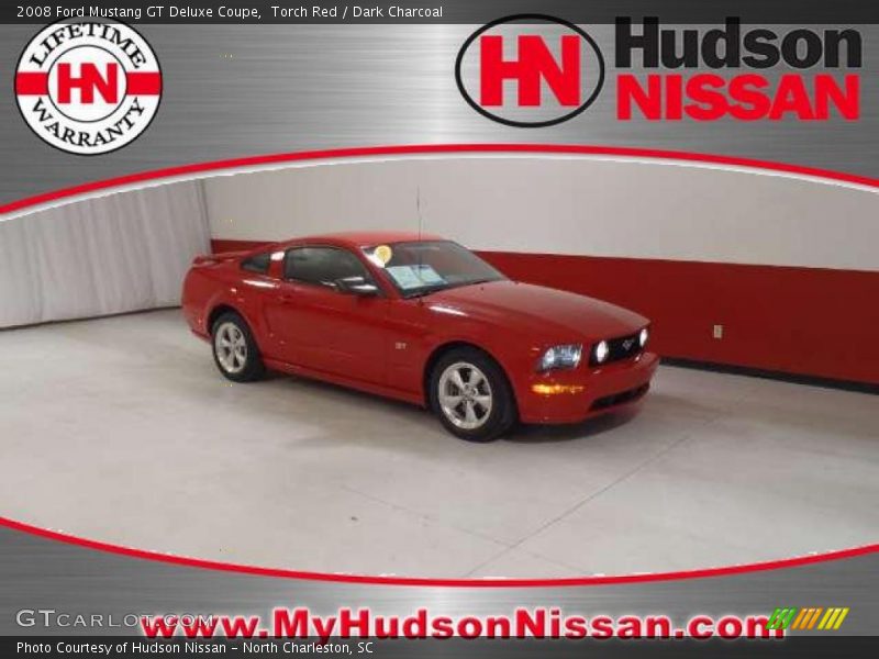 Torch Red / Dark Charcoal 2008 Ford Mustang GT Deluxe Coupe