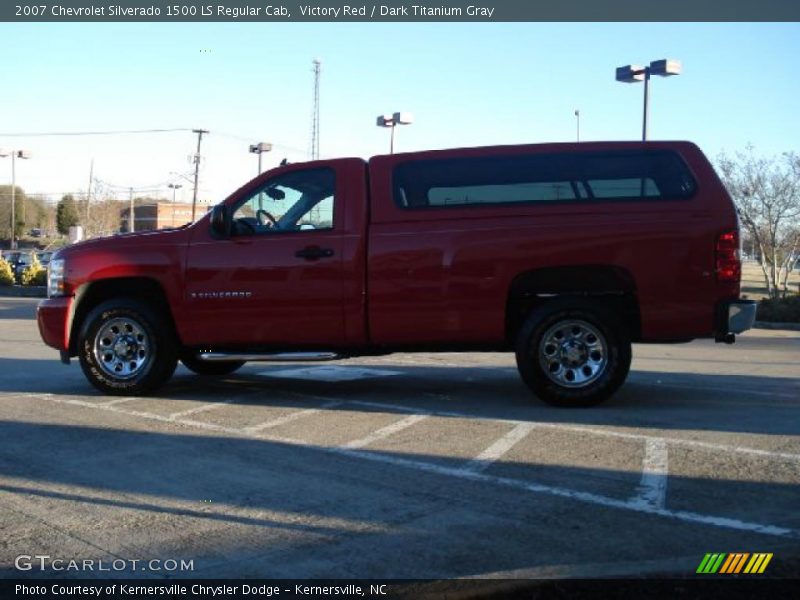 Victory Red / Dark Titanium Gray 2007 Chevrolet Silverado 1500 LS Regular Cab