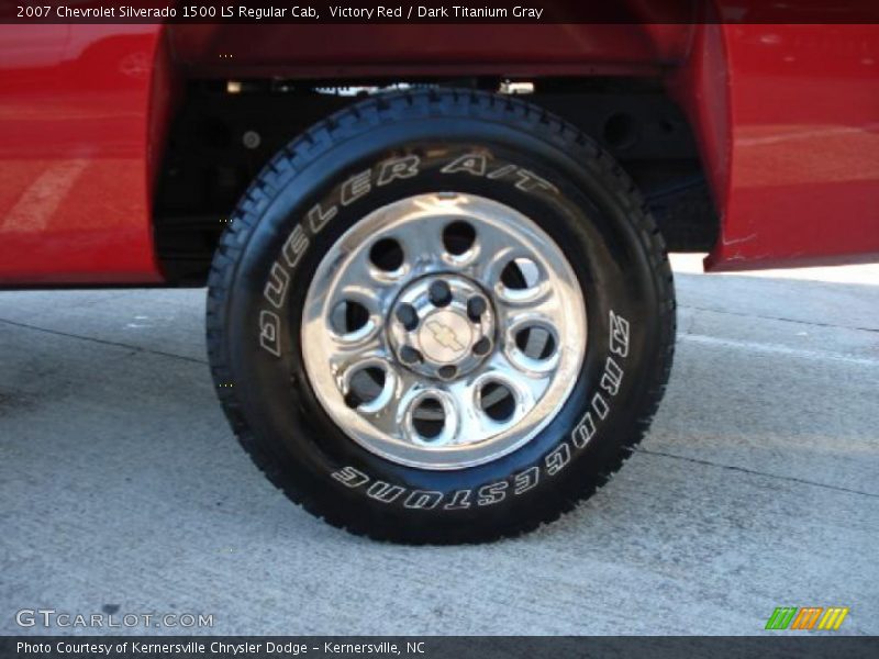 Victory Red / Dark Titanium Gray 2007 Chevrolet Silverado 1500 LS Regular Cab