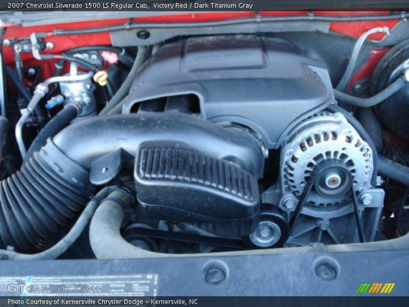 Victory Red / Dark Titanium Gray 2007 Chevrolet Silverado 1500 LS Regular Cab