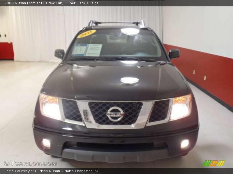 Super Black / Beige 2008 Nissan Frontier LE Crew Cab