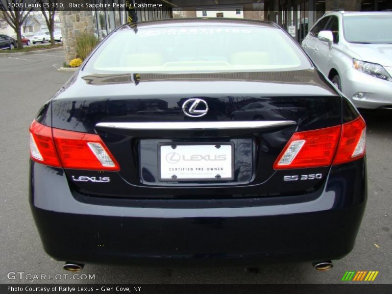 Black Sapphire Pearl / Cashmere 2008 Lexus ES 350