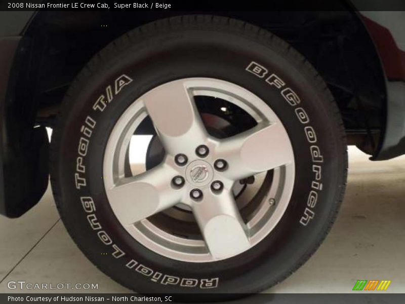 Super Black / Beige 2008 Nissan Frontier LE Crew Cab