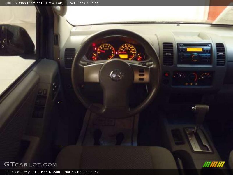 Super Black / Beige 2008 Nissan Frontier LE Crew Cab