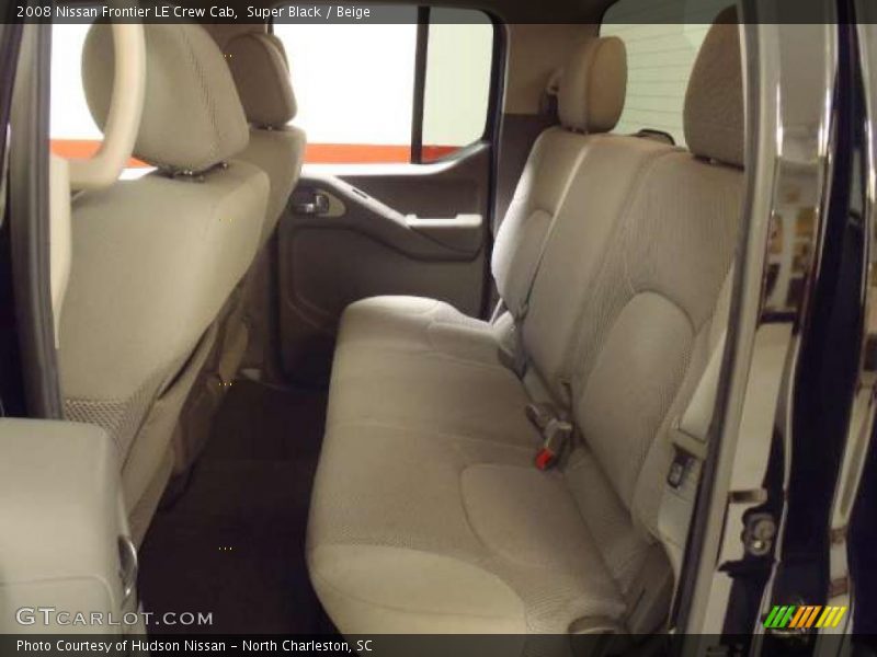 Super Black / Beige 2008 Nissan Frontier LE Crew Cab